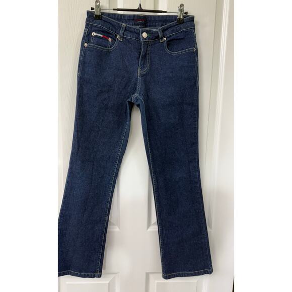Tommy jeans vintage size 3 dark denim ankle 28 jeans y2k - Picture 1 of 7